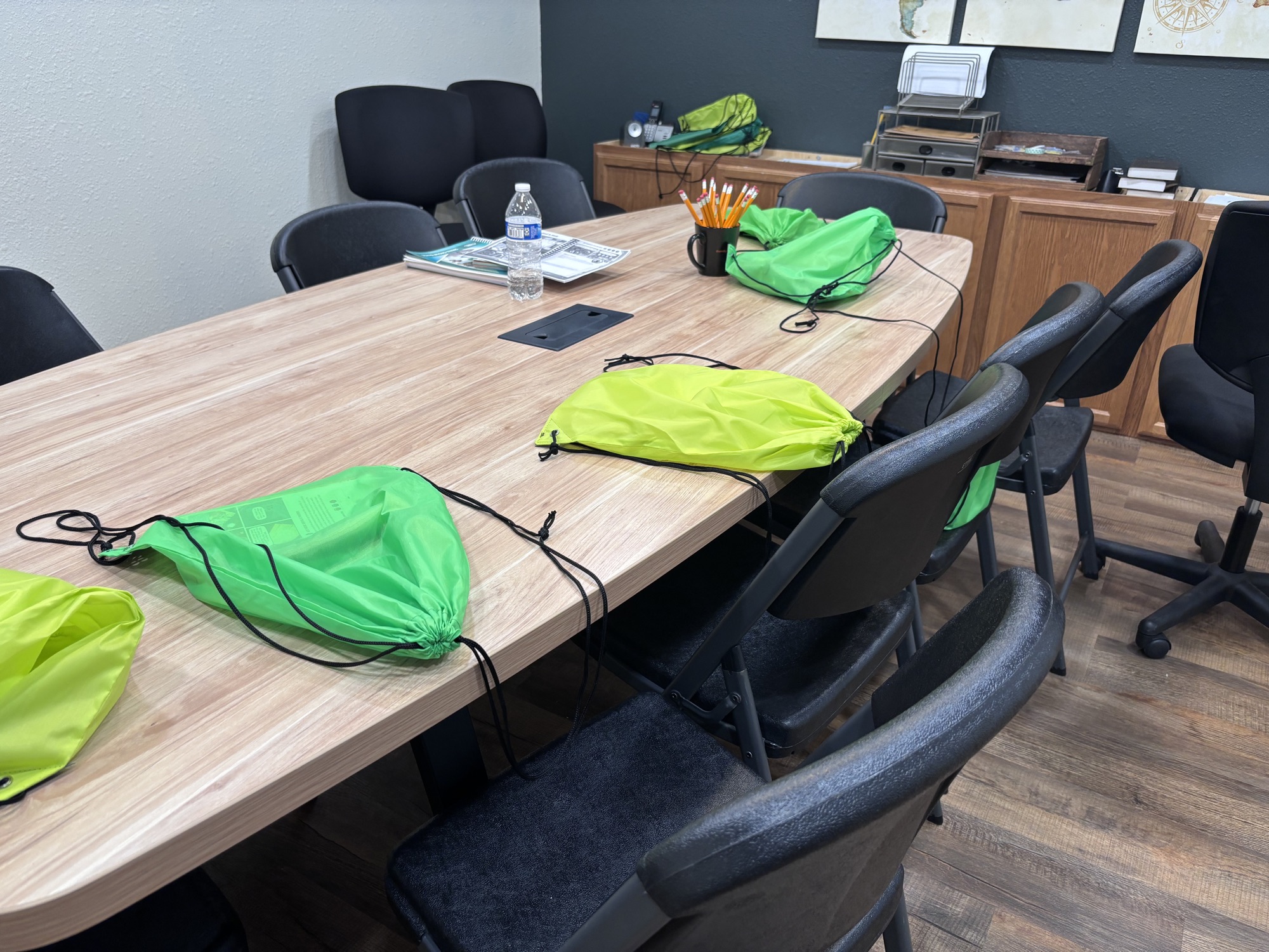 AWANA bags ready for the kids