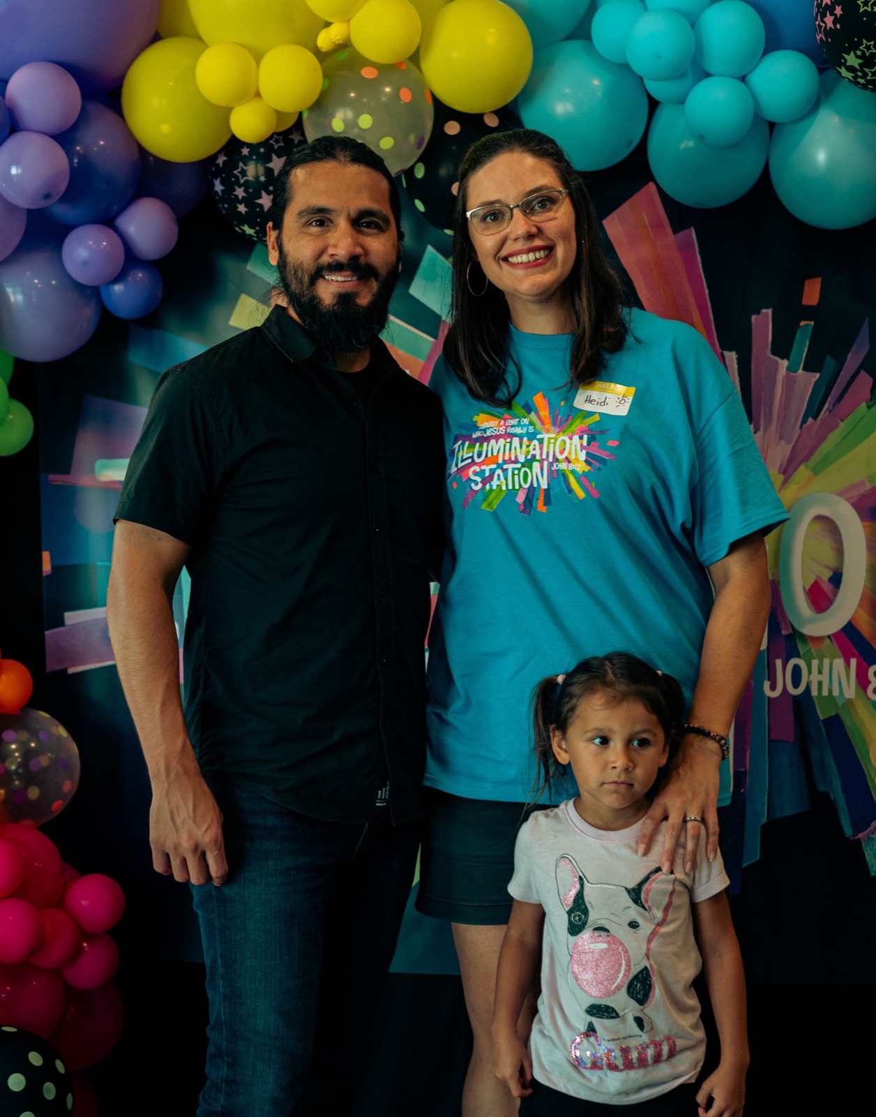 Pastor Daniel Lopez Flores with his wife Heidi and their daughter