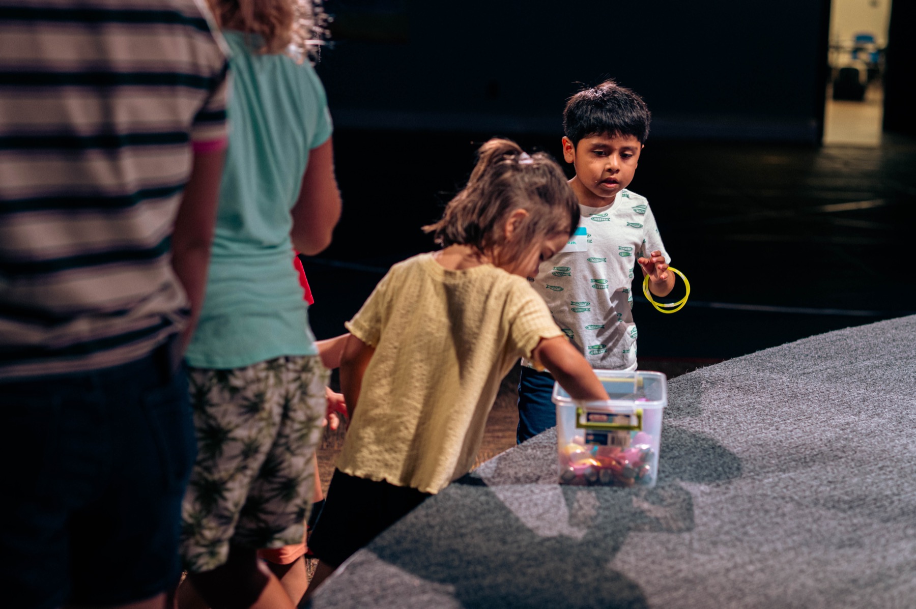 Kids playing a game